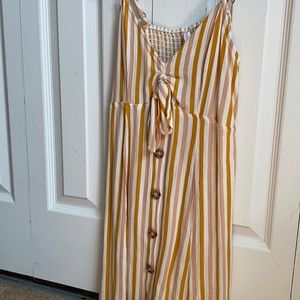 juniors pink and orange sundress